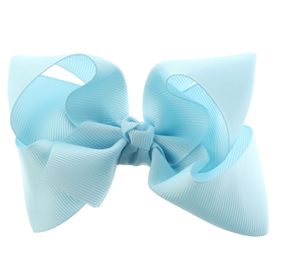 6 inch hair bows assorted colors