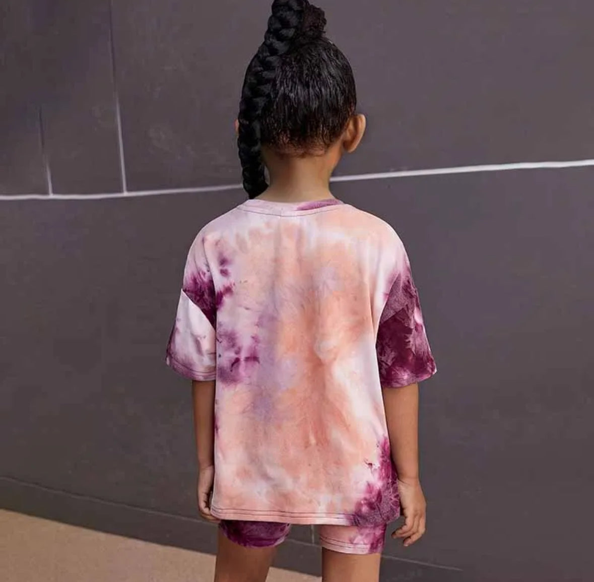 Berry Sunset Vibe-Two Piece Tie Dye Set