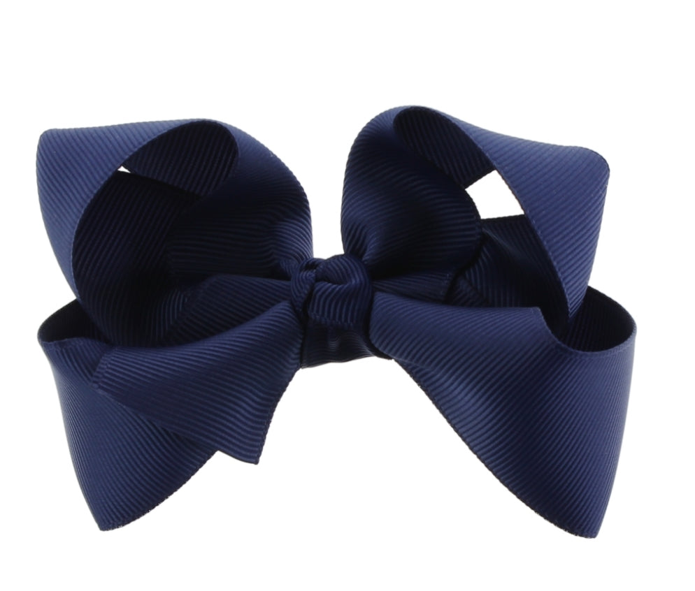 6 inch hair bows assorted colors