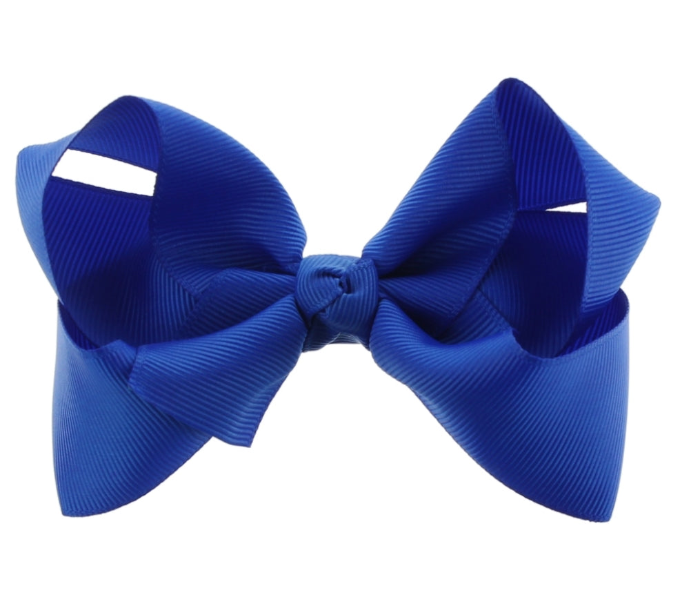 6 inch hair bows assorted colors