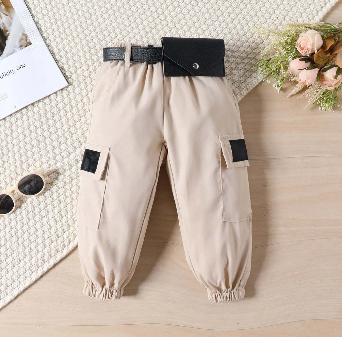 Girls Fashion Three Piece Jogger Set