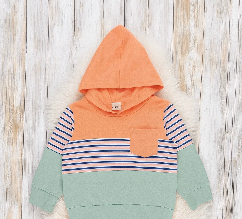 Sunset Stripes Hoodie Set