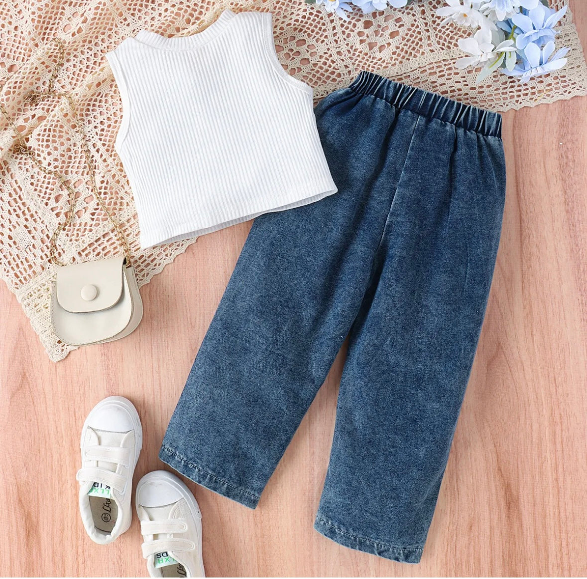 Girls fashion two piece set